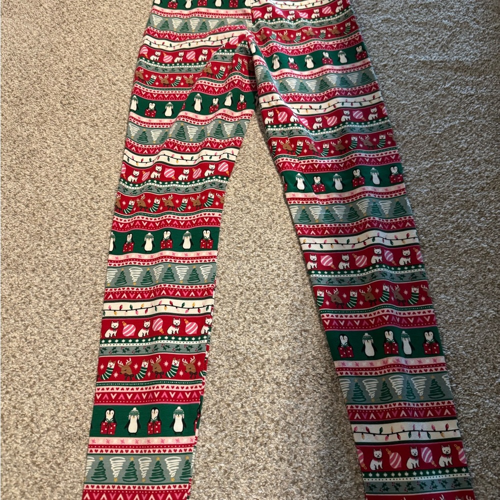 Festive Holiday Patterned Pants